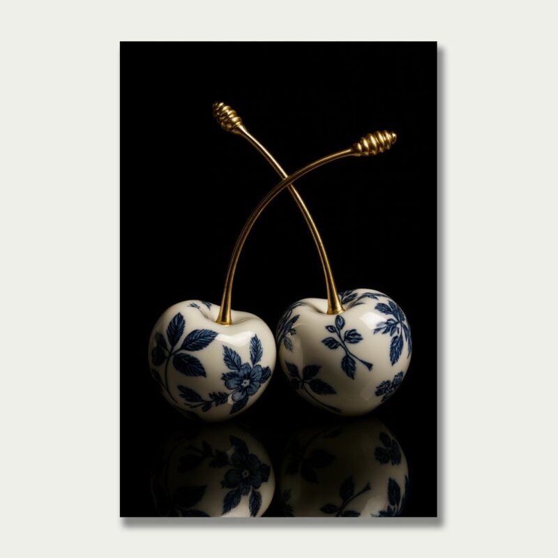 DELFTS BLUE ROYALE CHERRIES